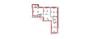 3-к квартира, вторичка, 84м2, 15/16 этаж
