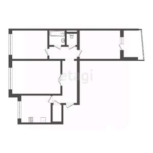 3-к квартира, вторичка, 63м2, 7/9 этаж