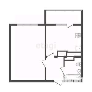 1-к квартира, вторичка, 39м2, 3/10 этаж