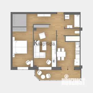 2-к квартира, вторичка, 71м2, 6/10 этаж