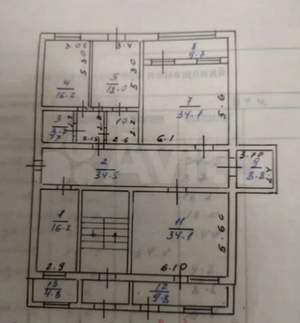 4-к квартира, вторичка, 200м2, 1/9 этаж