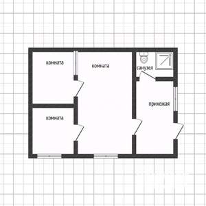 3-к квартира, вторичка, 80м2, 1/1 этаж