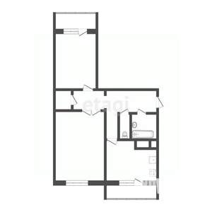 2-к квартира, вторичка, 53м2, 9/10 этаж