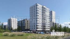 2-к квартира, строящийся дом, 59м2, 14/15 этаж