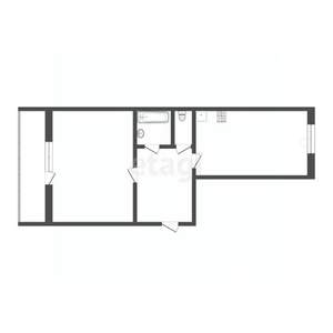 1-к квартира, вторичка, 39м2, 1/5 этаж