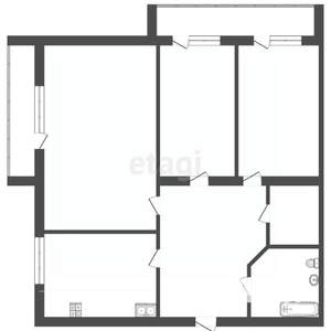 3-к квартира, вторичка, 70м2, 2/10 этаж