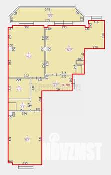 2-к квартира, вторичка, 86м2, 3/10 этаж