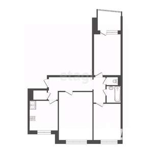 3-к квартира, вторичка, 64м2, 1/9 этаж