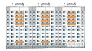 2-к квартира, строящийся дом, 74м2, 7/10 этаж