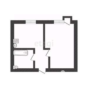 1-к квартира, вторичка, 21м2, 5/5 этаж