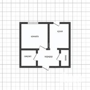 1-к квартира, вторичка, 44м2, 2/10 этаж