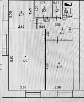 2-к квартира, вторичка, 46м2, 12/12 этаж