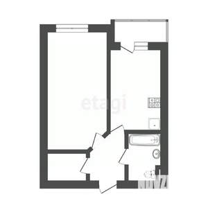 1-к квартира, вторичка, 34м2, 10/10 этаж