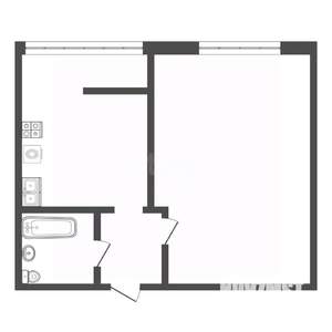 1-к квартира, вторичка, 40м2, 5/10 этаж