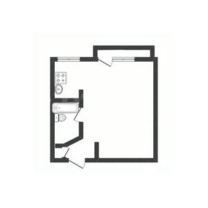 1-к квартира, вторичка, 30м2, 4/5 этаж
