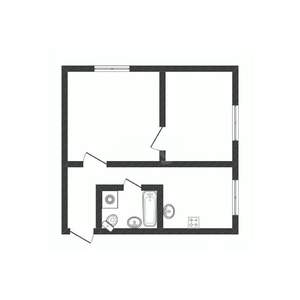 2-к квартира, вторичка, 40м2, 1/5 этаж