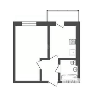1-к квартира, вторичка, 33м2, 9/11 этаж