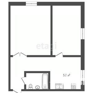 2-к квартира, вторичка, 32м2, 3/4 этаж