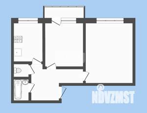 2-к квартира, вторичка, 44м2, 10/10 этаж