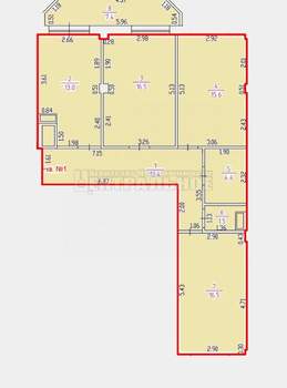 3-к квартира, вторичка, 88м2, 2/10 этаж