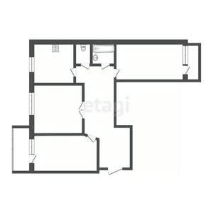 3-к квартира, вторичка, 67м2, 9/9 этаж