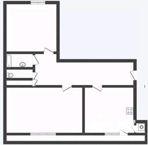 2-к квартира, вторичка, 70м2, 10/10 этаж