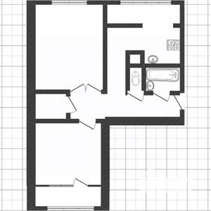2-к квартира, вторичка, 60м2, 2/10 этаж