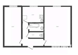 2-к квартира, вторичка, 44м2, 1/5 этаж