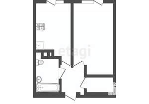1-к квартира, вторичка, 38м2, 1/11 этаж