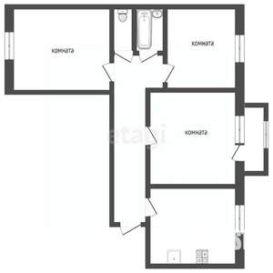 3-к квартира, вторичка, 67м2, 1/9 этаж