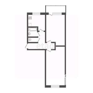 2-к квартира, вторичка, 41м2, 4/5 этаж