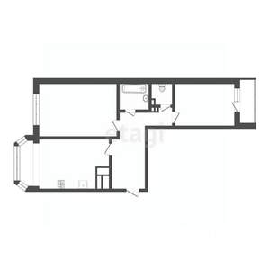 2-к квартира, вторичка, 70м2, 6/7 этаж