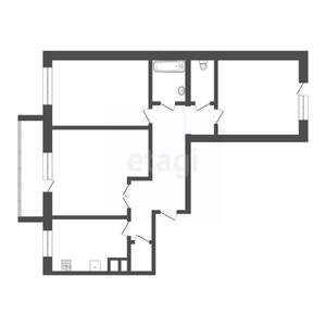 3-к квартира, вторичка, 61м2, 2/5 этаж
