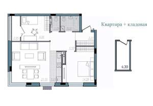 3-к квартира, строящийся дом, 70м2, 12/14 этаж