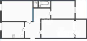 3-к квартира, вторичка, 58м2, 3/5 этаж