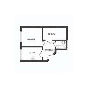 2-к квартира, вторичка, 45м2, 1/9 этаж