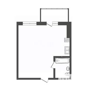 1-к квартира, вторичка, 37м2, 2/16 этаж