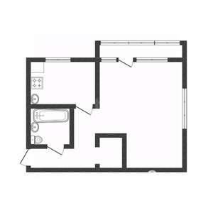 1-к квартира, вторичка, 31м2, 5/5 этаж