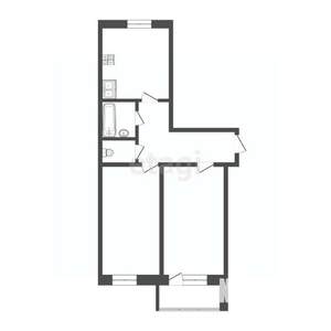 2-к квартира, вторичка, 46м2, 6/10 этаж