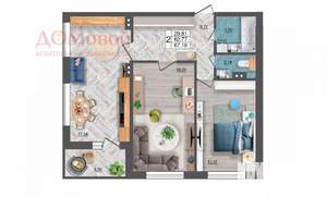 2-к квартира, вторичка, 67м2, 14/18 этаж