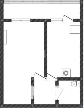 1-к квартира, вторичка, 41м2, 10/10 этаж