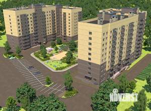 2-к квартира, строящийся дом, 59м2, 1/10 этаж