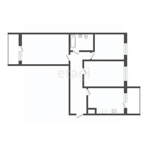 3-к квартира, вторичка, 86м2, 8/10 этаж