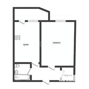 1-к квартира, вторичка, 45м2, 4/10 этаж