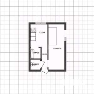 1-к квартира, вторичка, 33м2, 3/3 этаж