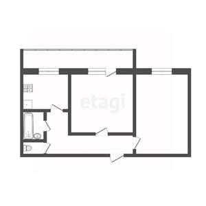 2-к квартира, вторичка, 51м2, 4/9 этаж