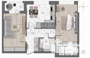 2-к квартира, вторичка, 60м2, 10/10 этаж