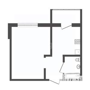 1-к квартира, вторичка, 32м2, 4/11 этаж