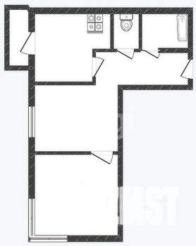 2-к квартира, сданный дом, 57м2, 2/16 этаж