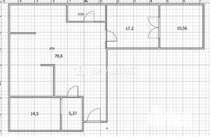 2-к квартира, вторичка, 126м2, 6/6 этаж